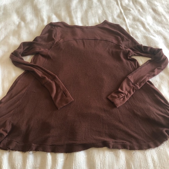 We The Free Burgundy Oversized Thermal Top - Picture 8 of 8